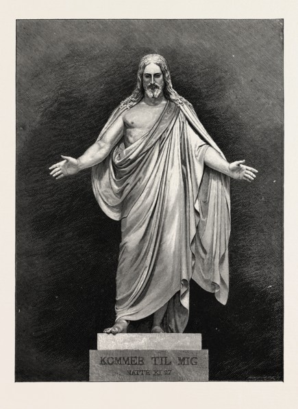 THORWALDSEN'S STATUE OF THE SAVIOUR. Karl Albert Bertel Thorvaldsen  1770 â€ì  1844 was a Danish