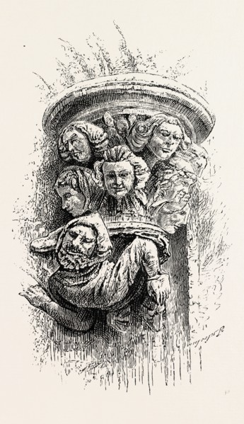 OLD NORSE BOSS, THE OCTAGON, TRONDHJEM CATHEDRAL. Trondheim, historically, Nidaros and Trondhjem,