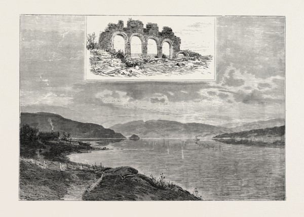 LAKE MJÃñSEN AND THE RUINS OF HAMAR CATHEDRAL. Hamar Cathedral (Hamar domkirke) is the seat of the