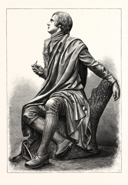 STATUE OF THE SCOTTISH POET ROBERT BURNS, 1759 1796