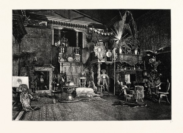 HANS MAKART'S STUDIO. Hans Makart (May 28, 1840 October 3, 1884) was a 19th century Austrian
