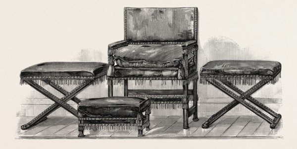 Seats at Knole, 1580-1600, UK, britain, british, europe, united kingdom, great britain, european