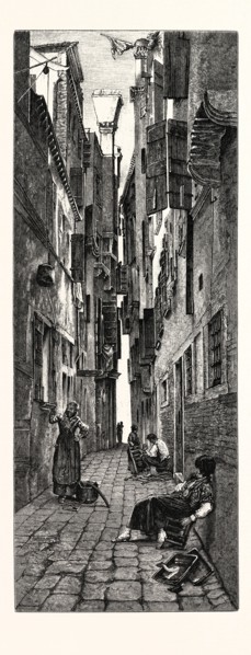 Small Calle near the Via Garibaldi, Venice, Italy