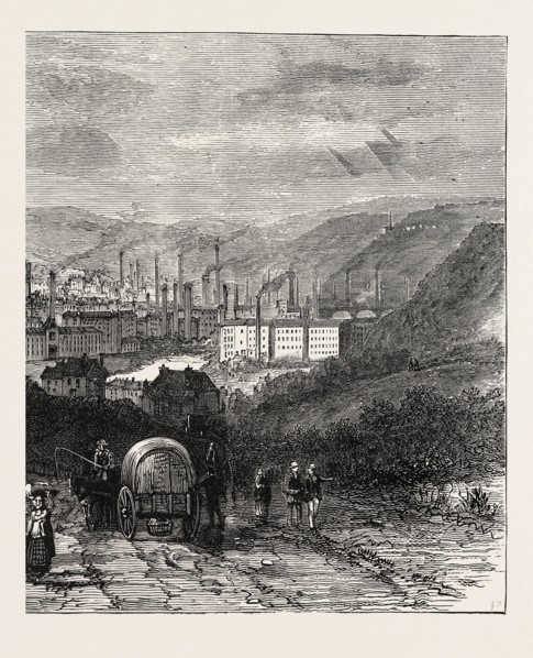 CASTLE HILL, HUDDERSFIELD, UK, 1883