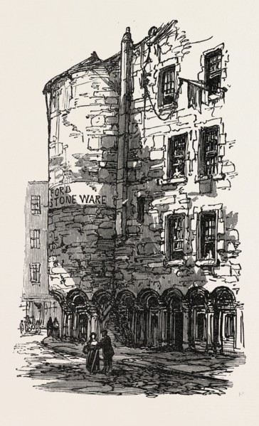 THE BRITISH ASSOCIATION AT DUNDEE: OLD HOUSES, FISH STREET, UK, 1867