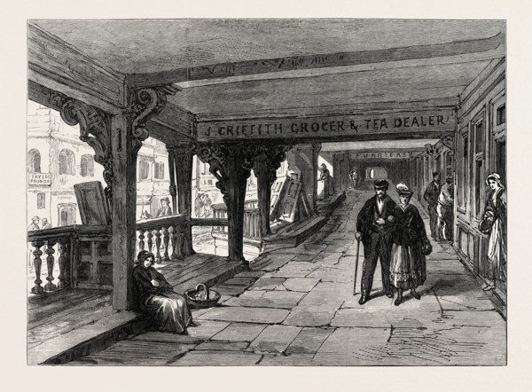 CHESTER: WATERGATE ROW, UK, 1869