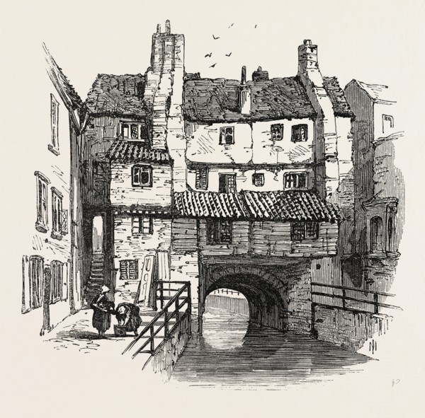 LINCOLN: OLD HOUSES, UK, 1869