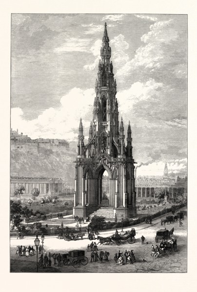 THE SCOTT MONUMENT, EDINBURGH, SCOTLAND, UK, 1871