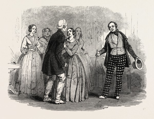 SCENE FROM THE NEW COMEDY OF "LOOK BEFORE YOU LEAP; OR, WOOINGS AND WEDDINGS," AT THE HAYMARKET