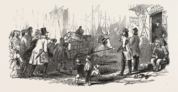 THE END OF THE SEASON, 1846, OFF TO PARIS: LUGGAGE PORTERS