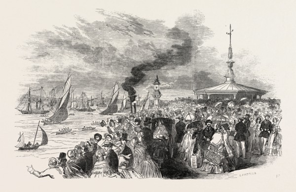 YACHTING IN THE ISLE OF WIGHT: RYDE PIER. ROYAL VICTORIA REGATTA, 1846