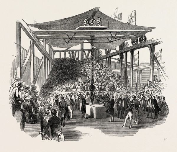 THE EARL OF AUCKLAND, (FIRST LORD OF THE ADMIRALTY,) LAYING THE FOUNDATION STONE OF THE NEW
