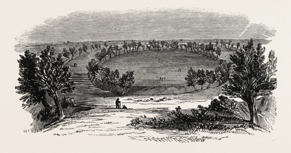 DANISH ENCAMPMENT AT SWINSHEAD, UK, 1847