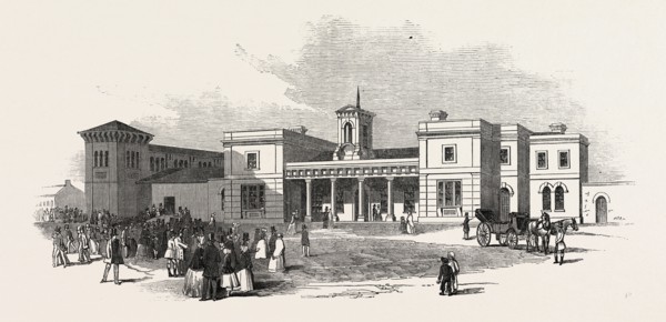 THE EAST ANGLIAN RAILWAY: THE STATION AT ELY, UK, 1847