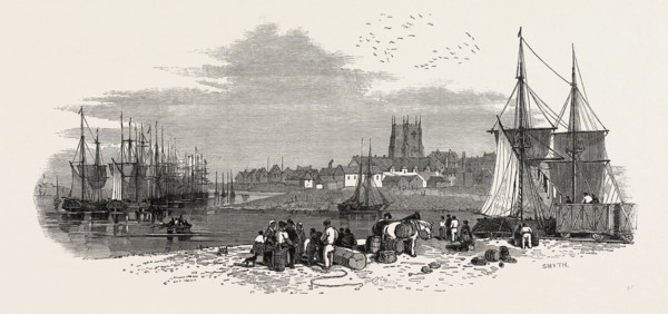 THE EAST ANGLIAN RAILWAY: THE PORT OF LYNN AND THE "HARBOUR BRANCH" OF THE RAILWAY, UK, 1847