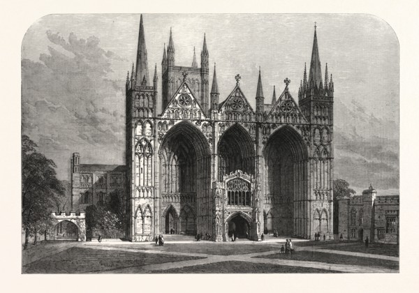 THE ARCHEOLOGICAL INSTITUTE OF GREAT BRITAIN AND IRELAND AT PETERBOROUGH: WEST FRONT OF