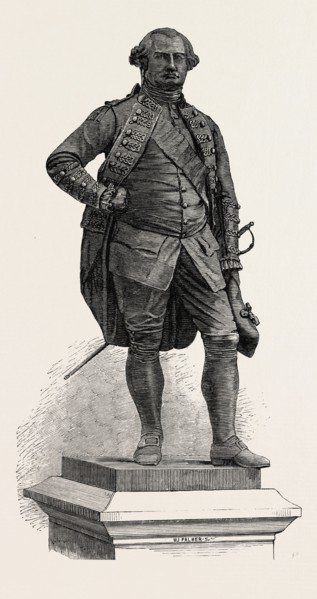 STATUE OF ROBERT LORD CLIVE AND BARON PLASSEY, INAUGURATED AT SHREWSBURY ON WEDNESDAY, UK, 1860
