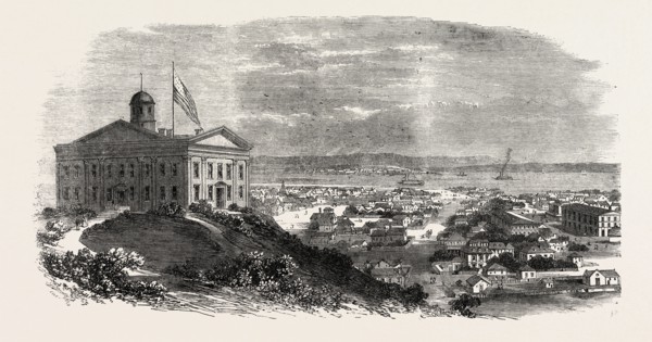 THE UNION PACIFIC RAILROAD OF AMERICA: OMAHA, NEBRASKA, EASTERN TERMINUS OF THE RAILWAY, VIEWED