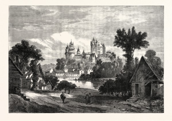 THE CHATEAU DE PIERREFONDS, DEPARTMENT OF THE OISE, FRANCE, 1863