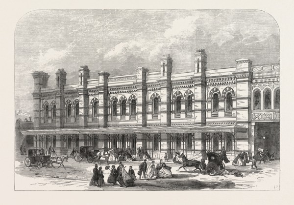 THE LUDGATE-HILL STATION OF THE LONDON, CHATHAM, AND DOVER RAILWAY, UK