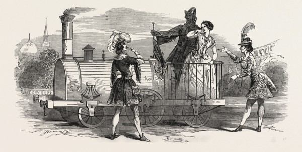 CHRISTMAS AT THE THEATRES: HAYMARKET, SCENE FROM "THE WORLD UNDERGDOUND." 1848