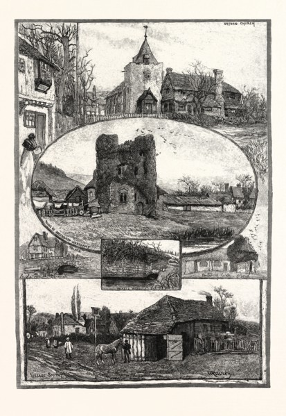 RAMBLING SKETCHES: A KENTISH VILLAGE: OTFORD, 1885