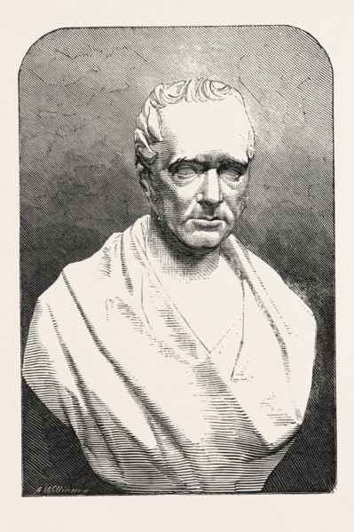 BUST OF THE LATE MR. GEORGE STEPHENSON, 1858