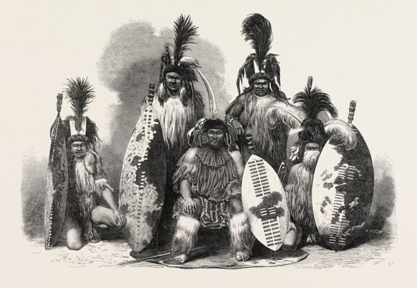 ZULU KAFFIRS OF NATAL, SOUTH AFRICA, 1865