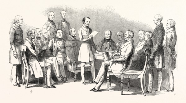 HER MAJESTY'S CABINET MINISTERS: MR. MACAULEY, EARL GREY, SIR GEORGE GREY, MR. CHARLES WOOD, LORD