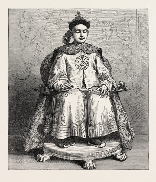 THE YOUNG EMPEROR OF CHINA, TUNG-CHE, WHANG-TI, 1873