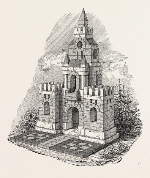 PATENT BUILDING BRICKS, 1883