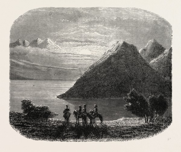VIEW ON LAKE BAIKAL, SIBERIA
