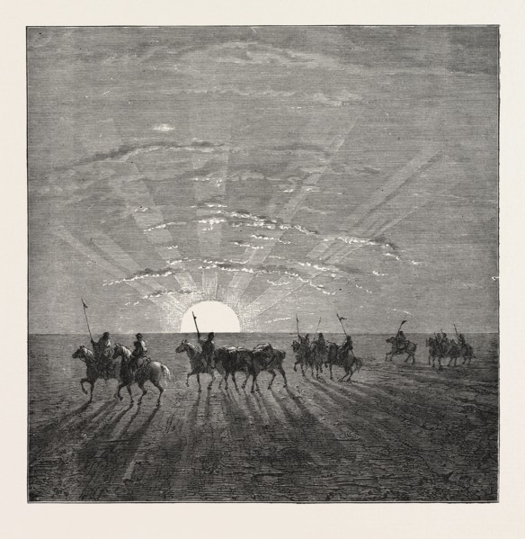 SCENE IN THE DESERT OF GOBI