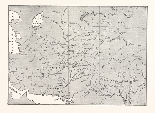 MAP OF CENTRAL ASIA