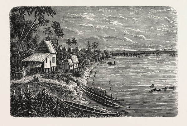 VIEW IN KHONG, CAMBODIA