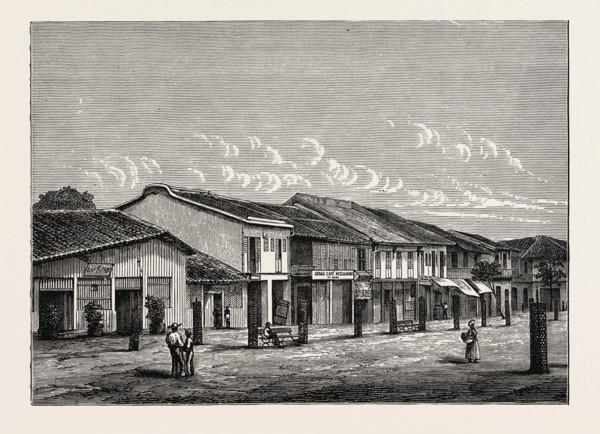 STREET VIEW IN SAIGON.