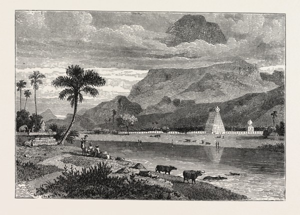 VIEW OF CAPE COMORIN, THE SOUTHERN POINT OF INDIA.