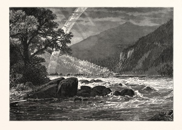 VIEW OF BALCONY FALLS, JAMES RIVER, VIRGINIA, UNITED STATES OF AMERICA