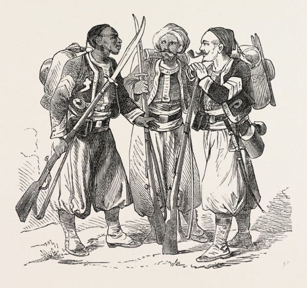 Franco-Prussian War: Turkos Zouaves and the camp of Chalons, France