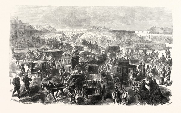 Franco-Prussian War: view of the gate of St. Denis, Saturday September 26, the day before the final