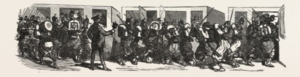 Franco-Prussian War: French triumphal train to Berlin, Germany