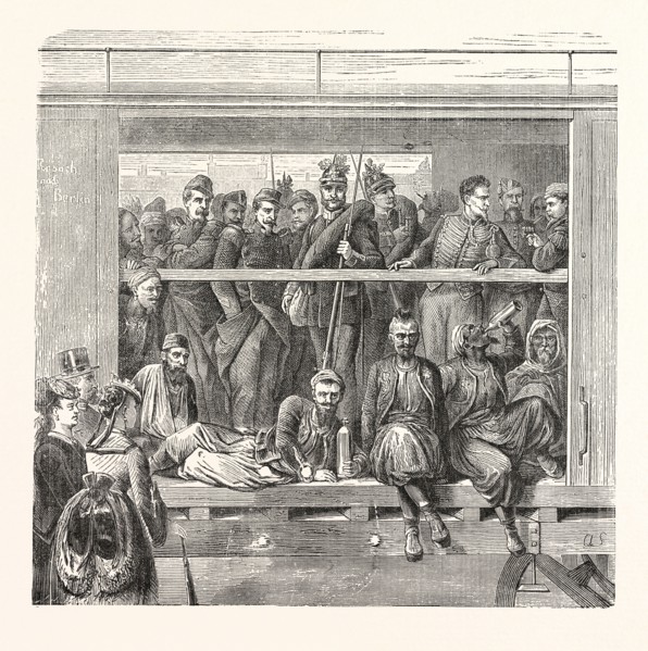 Franco-Prussian War: French triumphal train to Berlin, Germany