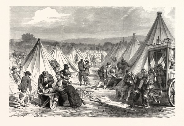 Franco-Prussian War: MacMahon captured camp at Reichshofen will be set up as hospital for wounded