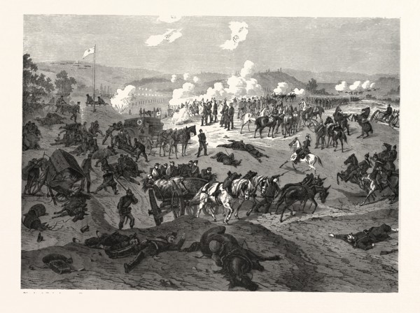 Franco-Prussian War: Serving for the Red Cross is a highly demanding task, as is portrayed in this
