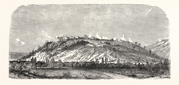 Franco-Prussian War: The north side of Mont d'Avron during the bombardment by the Germans on 27