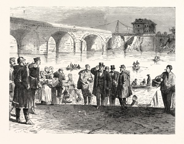 Franco-Prussian War: Jules Favre lands during the first week of the Armistice at the bridge of