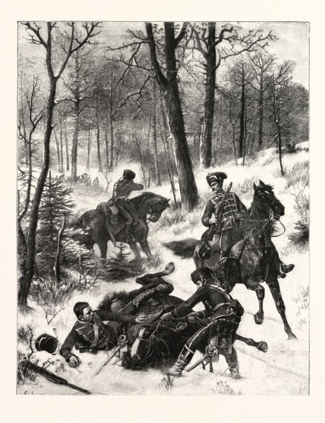 Franco-Prussian War: Raid on a hussar patrol near Maimenon at the end of December, France