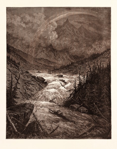 THE TRIBUTARIES OF THE MISSISSIPPI, BY Gustave Doré. Gustave Dore, 1832 - 1883, french. Engraving