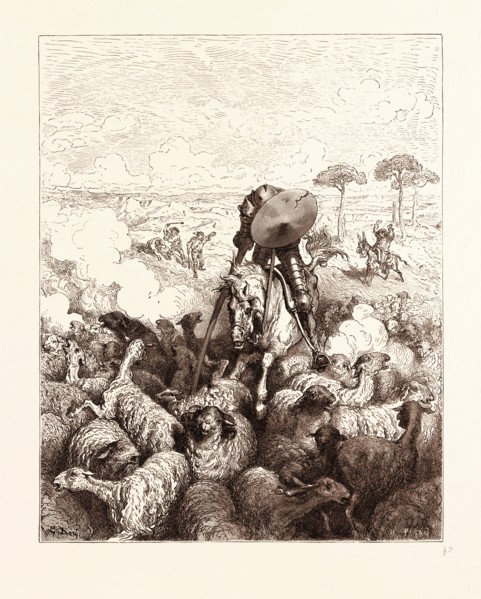 THE VALIANT CHARGE, BY GUSTAVE DORE