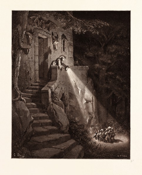 THE DWELLING OF THE OGRE, BY GUSTAVE DORE